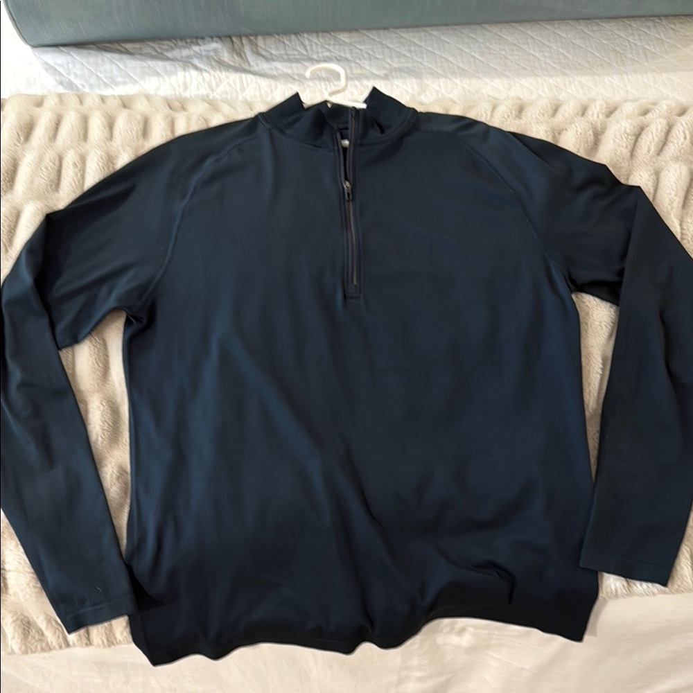 Men's LuluLemon Navy Half-Zip Sweater